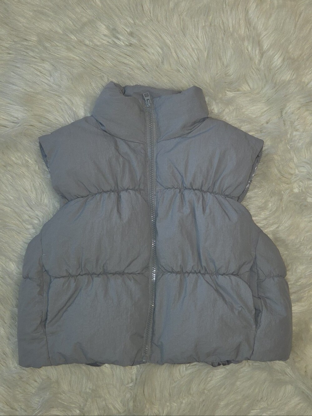 H&M Light Gray Puffer Vest